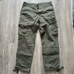 loose taper ‘94 old navy green cargo